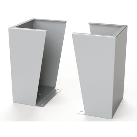 Saginaw Control & Engineering Floor Stand Kit, 18 in. H x 12 in. W x 9.12 in. L, Carbon Steel, 1 PR SCE-FK1812LG